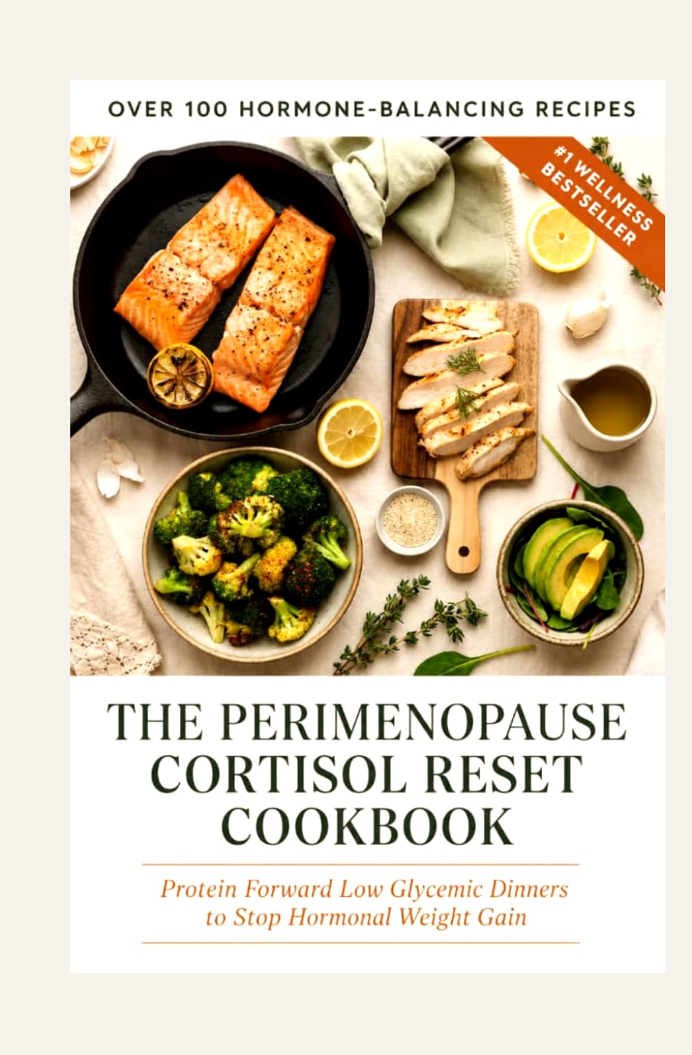 The Perimenopause Cortisol Reset Cookbook: Protein Forward Low Glycemic Dinners to Stop Hormonal Weight Gain