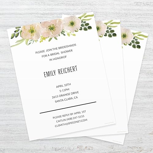 Miniatura 4 de Membrete floral rosa de acuarela blanca  50 hojas  8.5 x 11 pulgadas  8.5 x 11 pulgadas  8.5 x 11 pulgadas papel decorativo de flores para baby