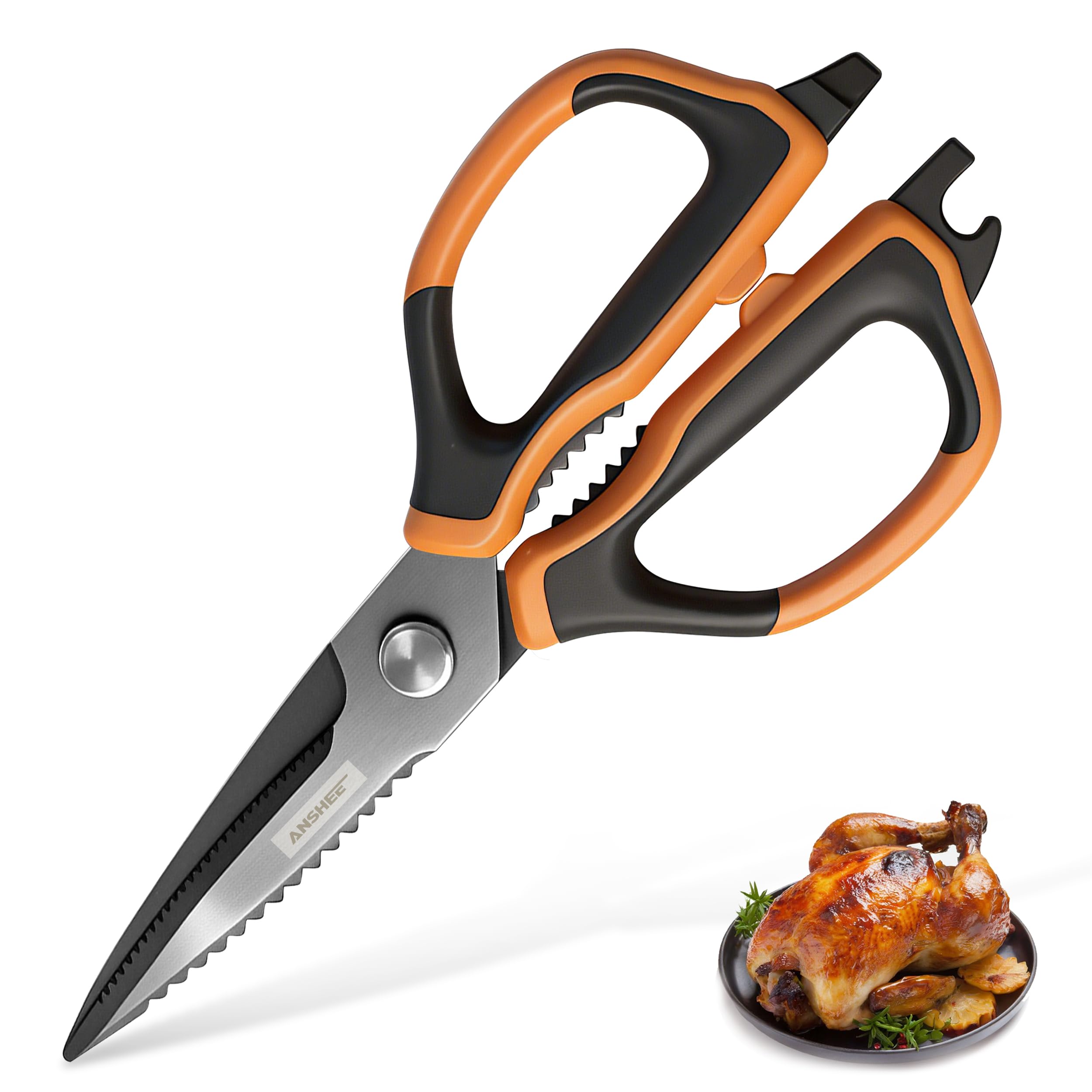 40%off ANSHEE All Purpose Kitchen Scissors & Food Shears, Stainless Steel