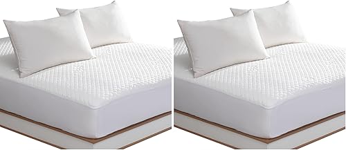 Miniatura 10 de Protector de colchón impermeable tamaño King con funda acolchada, protector de colchón con bolsillo profundo de hasta 18 pulgadas