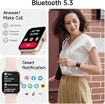 Smart Watch pour hommes femmes (Réponse/Faites Appel), Alexa Smartwatch Compatible avec Android iOS, Fitness Tracker avec le rythme cardiaque SpO2 Moniteur de sommeil, 1.8'' HD DIY Composez une montre étanche avec appel Bluetooth