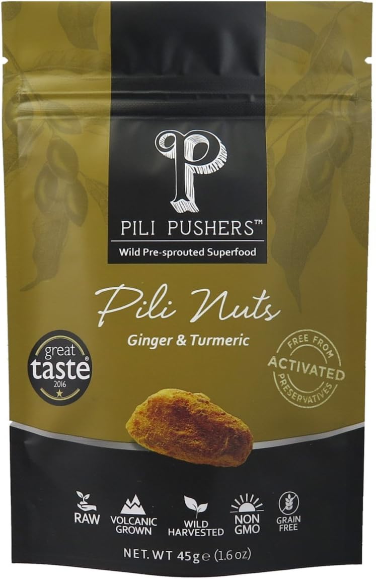 Ginger & Turmeric Pili Nuts (45 grams)