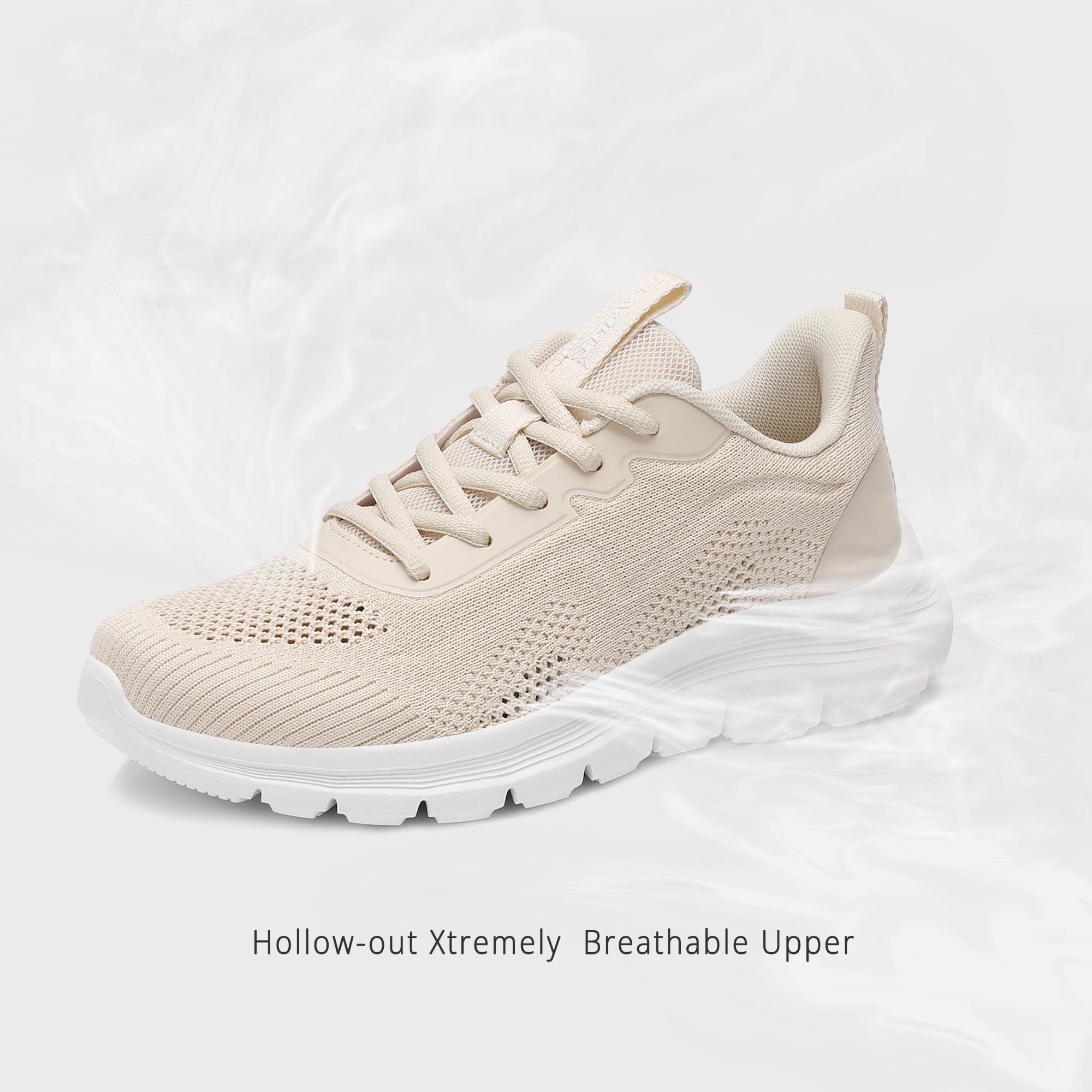 FLARUT Zapatillas Running Mujer Transpirables Ligeras con Malla, Antideslizantes, Amortiguación, Ideales para Caminar, Fitness, Jogging, Gimnasio y Exterior