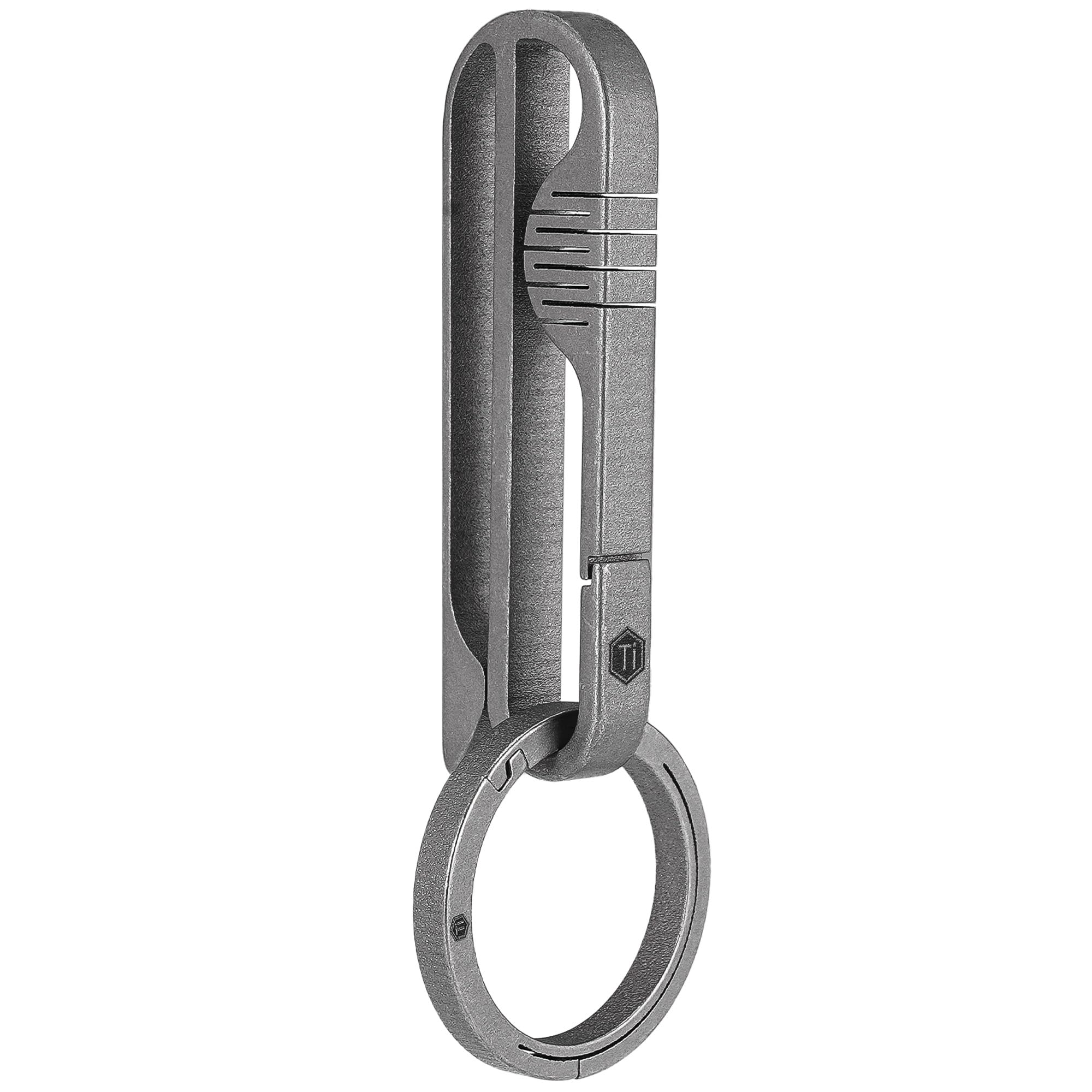 KeyUnity KM20SW Tytanowa pętla do paska Brelok do kluczy ze zdejmowanym brelokiem do paska