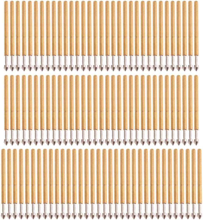 100pcs P75-E2 Spring Test Probe Pogo Pin Test Tool Diameter 1.3mm Length 16mm Printed Circuit Board Spring Test Probe Pogo Pin for Round Head Pin
