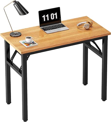 Need 31.5 Inch Folding Desk for Small Spaces, Home Office