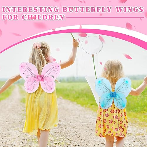 Miniatura 5 de Chivao 10 Pieces Fairy Wings Butterfly Wings Costume Birthday Christmas Holloween Party Favors Decoration