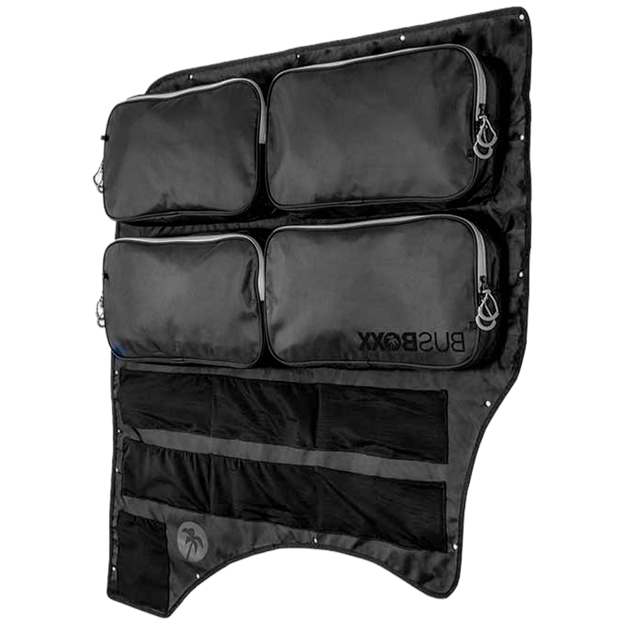 Bus-Boxx Organiser Bag utilitywallBOXX Large - 4 Pockets and Mesh Rows, Storage Space and Trim for VW T5/T6/T6.1 Transporter, Driver's Side