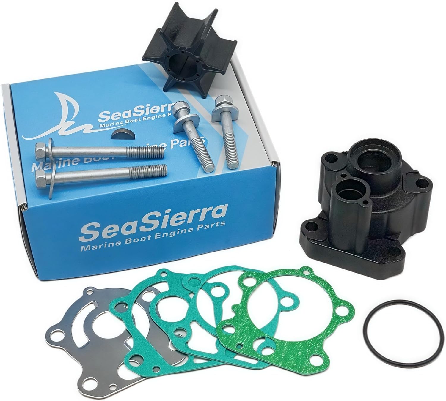 Boat Marine 67F-W0078-00-00 Water Pump Impeller Kit with 67F-W0078-01-00 Housing for Yamaha 4 Stroke 75 80 90 100 HP Outboard Motors Replace 18-3409