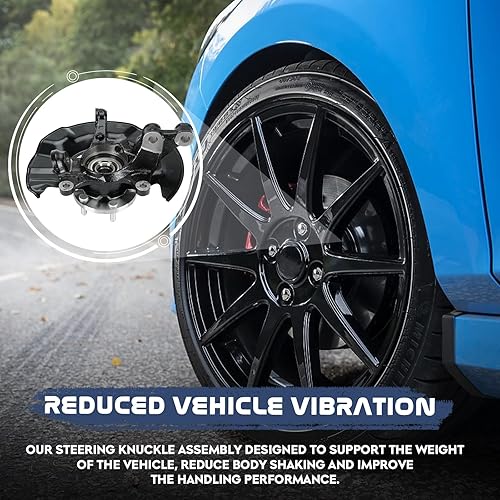 Miniatura 4 de Par de rodamientos de cubo de rueda de dirección delantero izquierdo del lado del pasajero para Toyota Corolla 2009-2013 Toyota 2009-2013 para