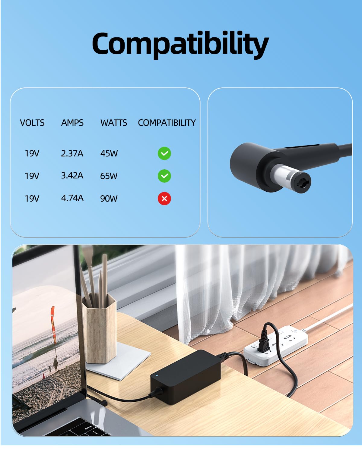 Amazon.com: Superer AC Charger Fit for Toshiba Satellite P770