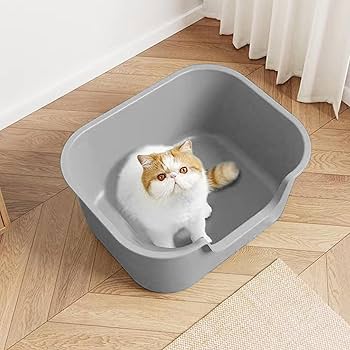 猫用トイレ　ねこトイレ用品 デオトイレ ◇猫用トイレ 本体セット フード付き アイボリー