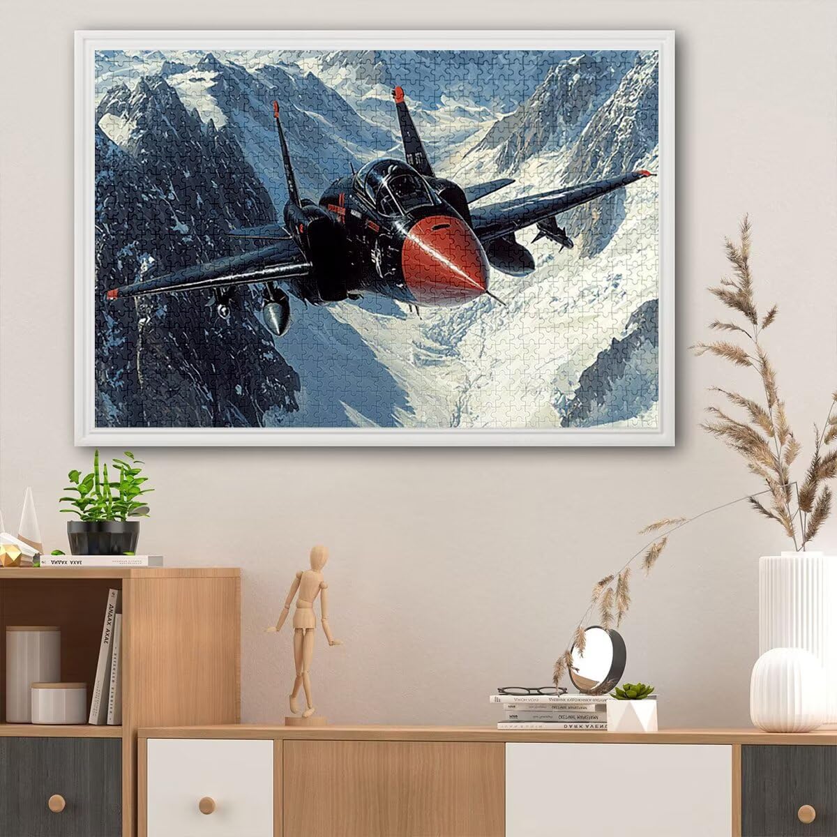 Puzzle 2000 Piezas Avión, Puzzle Invierno con Caja Regalo Adultos, DIY 2000 Piezas Rompecabezas de Madera para Adultos, Rompecabezas Desafiante para Decoración del Hogar y Paredes, Regalo Mujer, G-87