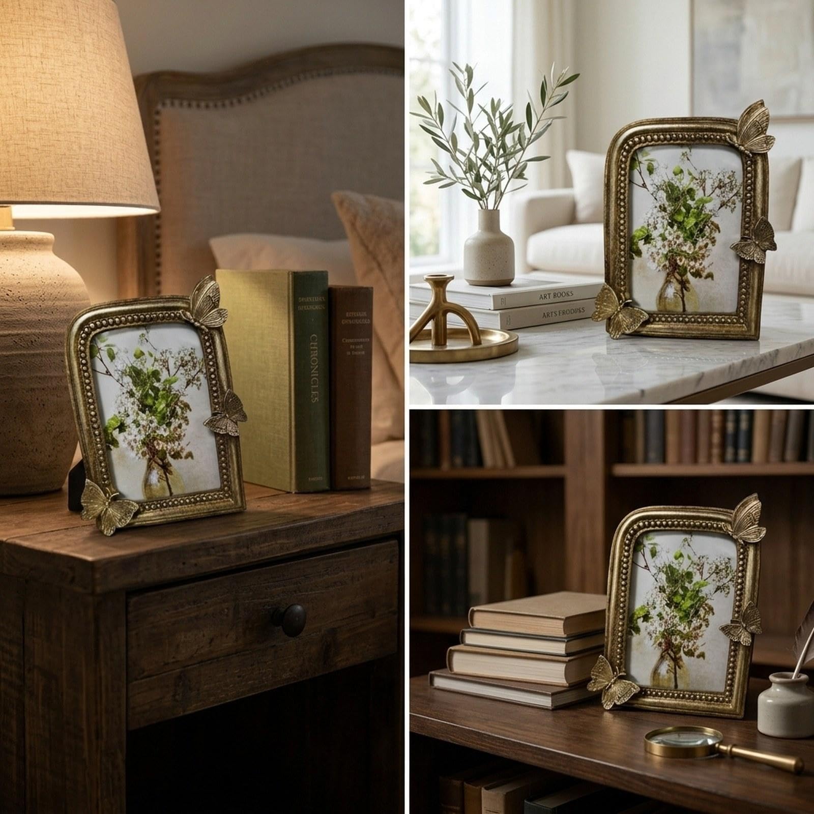 predolo Cornice Portafoto Da Tavolo Da Appendere, Riutilizzabile, in Resina, Ideale per Sala Da Pranzo, Camera Da Letto, Ufficio O Come Elemento Decorativo, 6 pollici