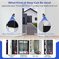 Vista 4 de Anti-Theft Video Ring Doorbell Mount, Compatible with Video Doorbell, No Drill Adjustable Mounting Bracket Holder for Wireless Doorbells in