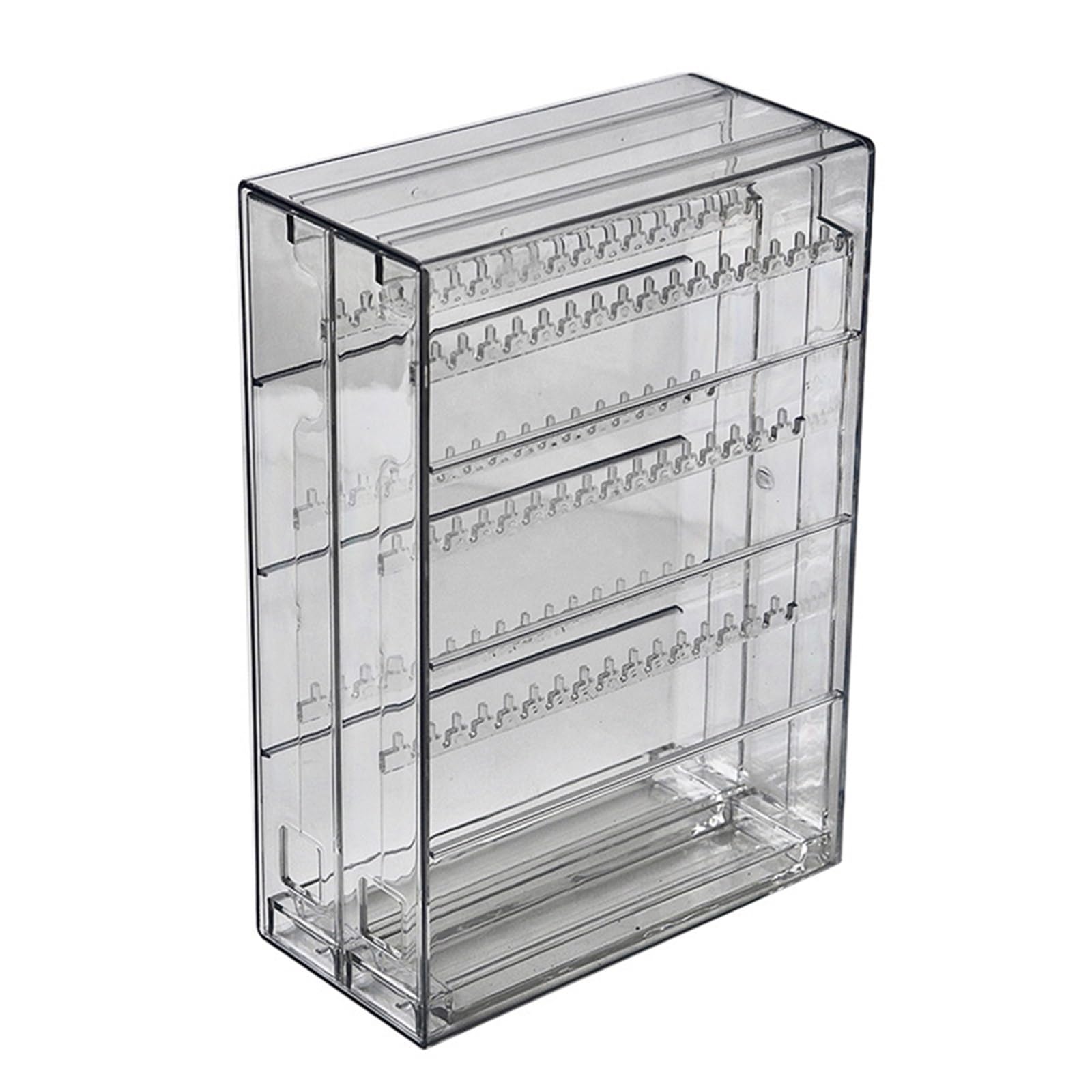 YUSUZH 1PCS Transparent Plastic Jewellery Organiser Necklace Bracelet Box Dustproof Earring Holder Storage for Rings, Earrings