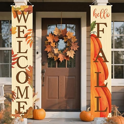 DAZONGE Fall Decor Banners for Home