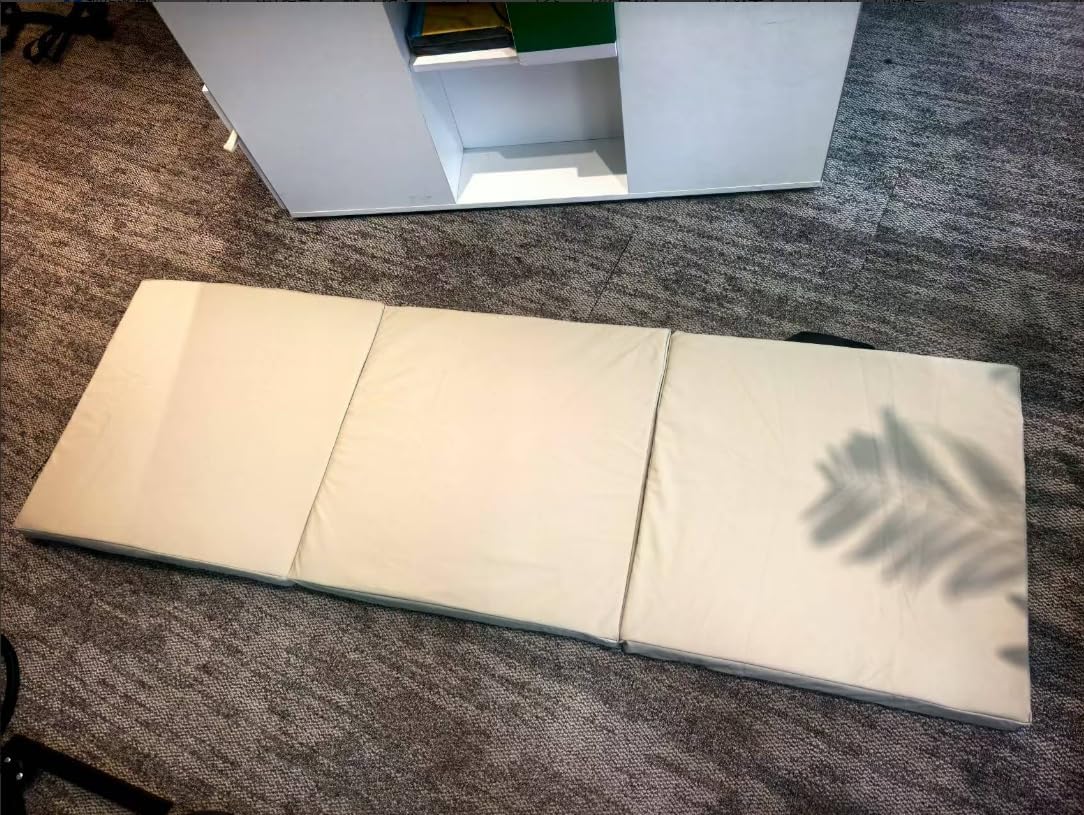 Foldable Yoga Mat, 2 Inches Extra Thick Non-Slip Design Fitness Mats, Multi-Purpose Exercise Pilates Mat for Home Studio (Green)