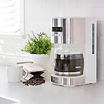 Kenmore drip Coffee Maker - 12 Cup programmable cafe machine with glass pot, regular & bold brew, auto shut off large water reservoir, reusable filter, kitchen appliances for cafeteria barista, White