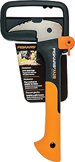 Fiskars 12" Hookaroon - Non-Slip Grip Handle with Pointed, Angled Blade - Landscaping Tool for Rotating, Dragging, Stackin...
