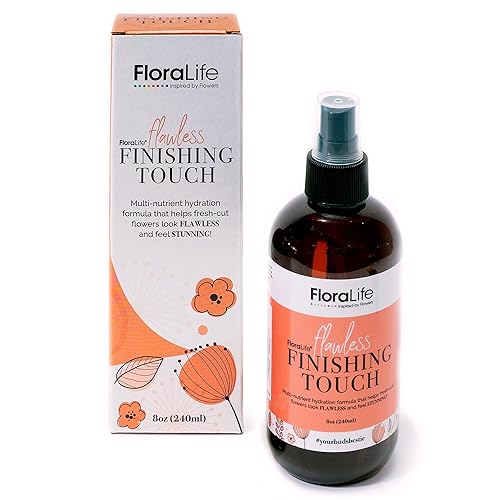 FloraLife Finishing Touch - Spray hidratante de fórmula multivitamínico para flores recién cortadas, 8 onzas