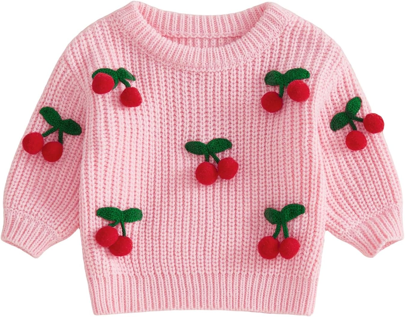 FYBITBO Toddler Baby Girl Sweater Crewneck Pullover Oversized Knit Sweaters Sweatshirt Long Sleeve Top Fall Winter Clothes
