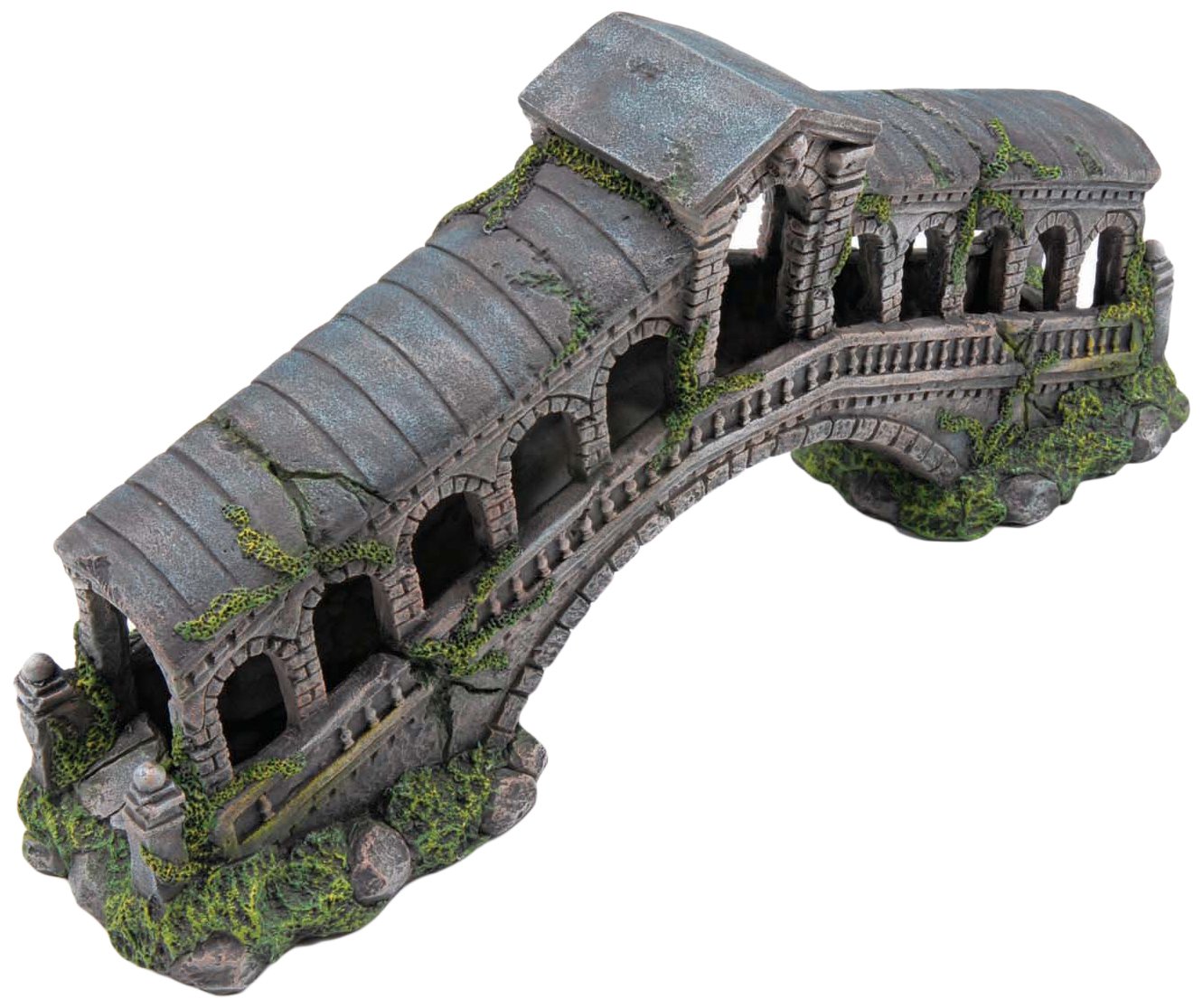 Penn-Plax Rialto Bridge Aquarium Decor and Decoration | Medium Size 18.5" L X 4.75" W X 9.0" H