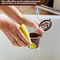 Vista 8 de Reusable espresso Capsules Refillable Coffee Pods - Coffee Capsule Filter Compatible With Nespresso Coffee Machines - Replacement for Nespresso Food