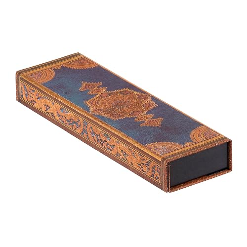 Paperblanks | Safavid Indigo | Safavid Binding Art | Pencil Case
