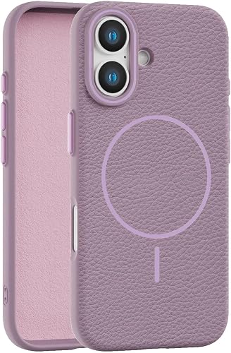 Callyue for iPhone 16 Case Purple, [Compatible with Magsafe], Soft Non-Slip Shoc