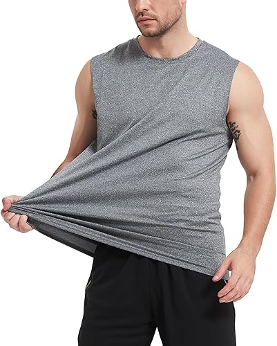 Miniatura 3 de Boyzn Camisetas sin mangas para hombre, paquete de 3 camisetas sin mangas para entrenamiento, gimnasio, atletismo, culturismo, fitness, camisetas