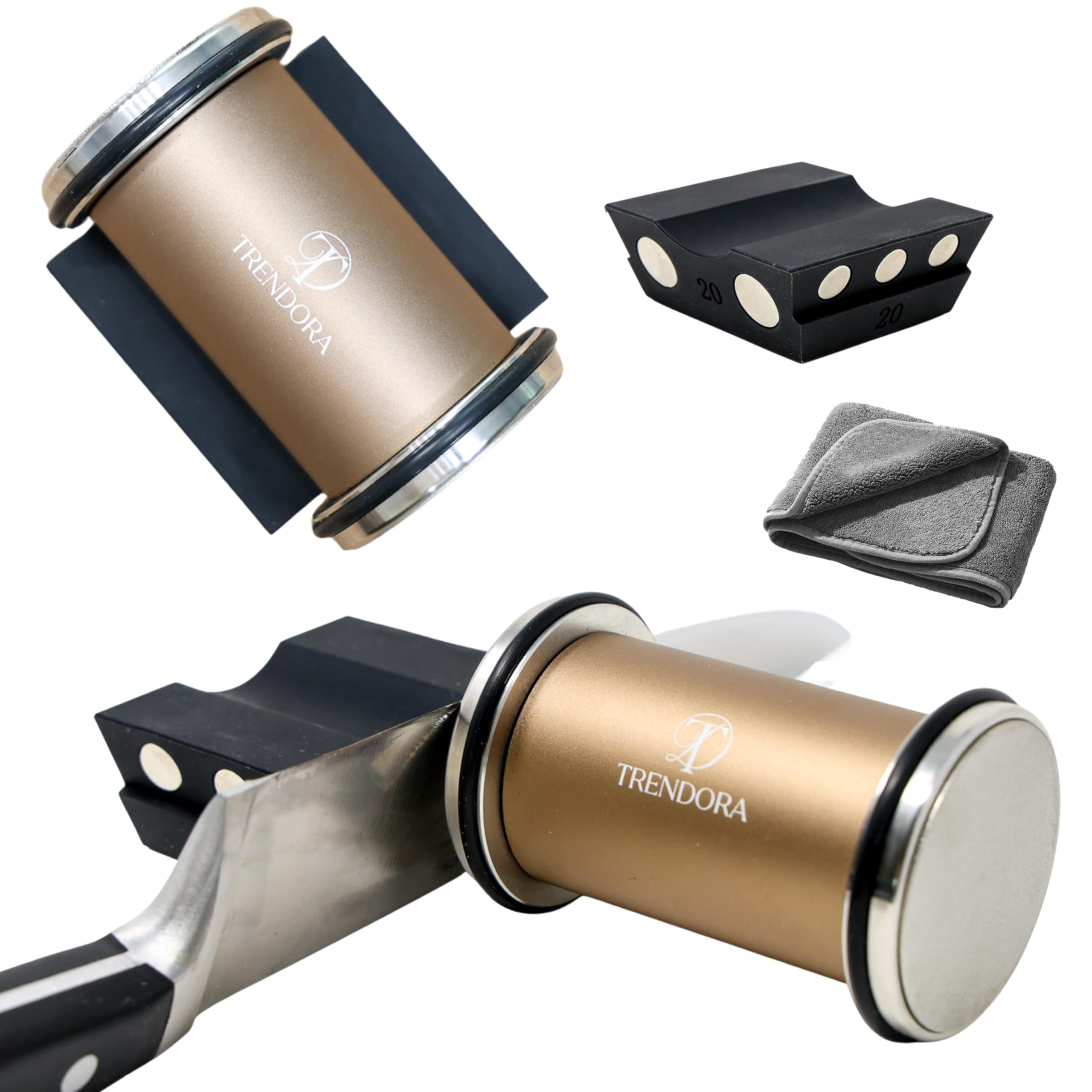 Heavy Duty Knife Sharpener Engineered in Japan Knife Blade Repair and Restoration Tool with Ball Bearings and Detachable