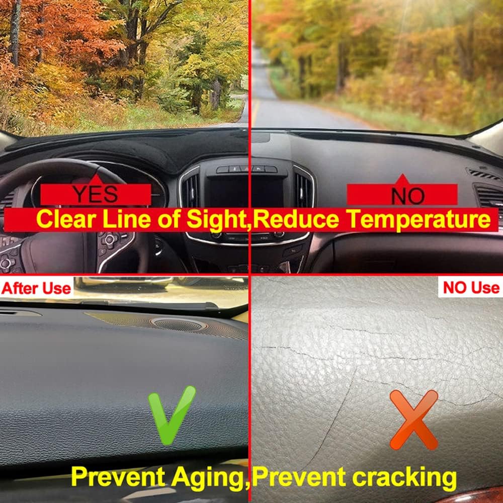 OGRAFF Almohadilla Protectora para Salpicadero,para Kia Picanto X-Line/Morning 2018 (LHD),Protector de Panel de Instrumentos Alfombrilla Antideslizante