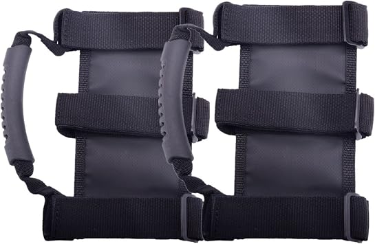 KAFEEK Roll Bar Grab Handle Compatible with Jeep Wrangler TJ YJ JKPack of 2
