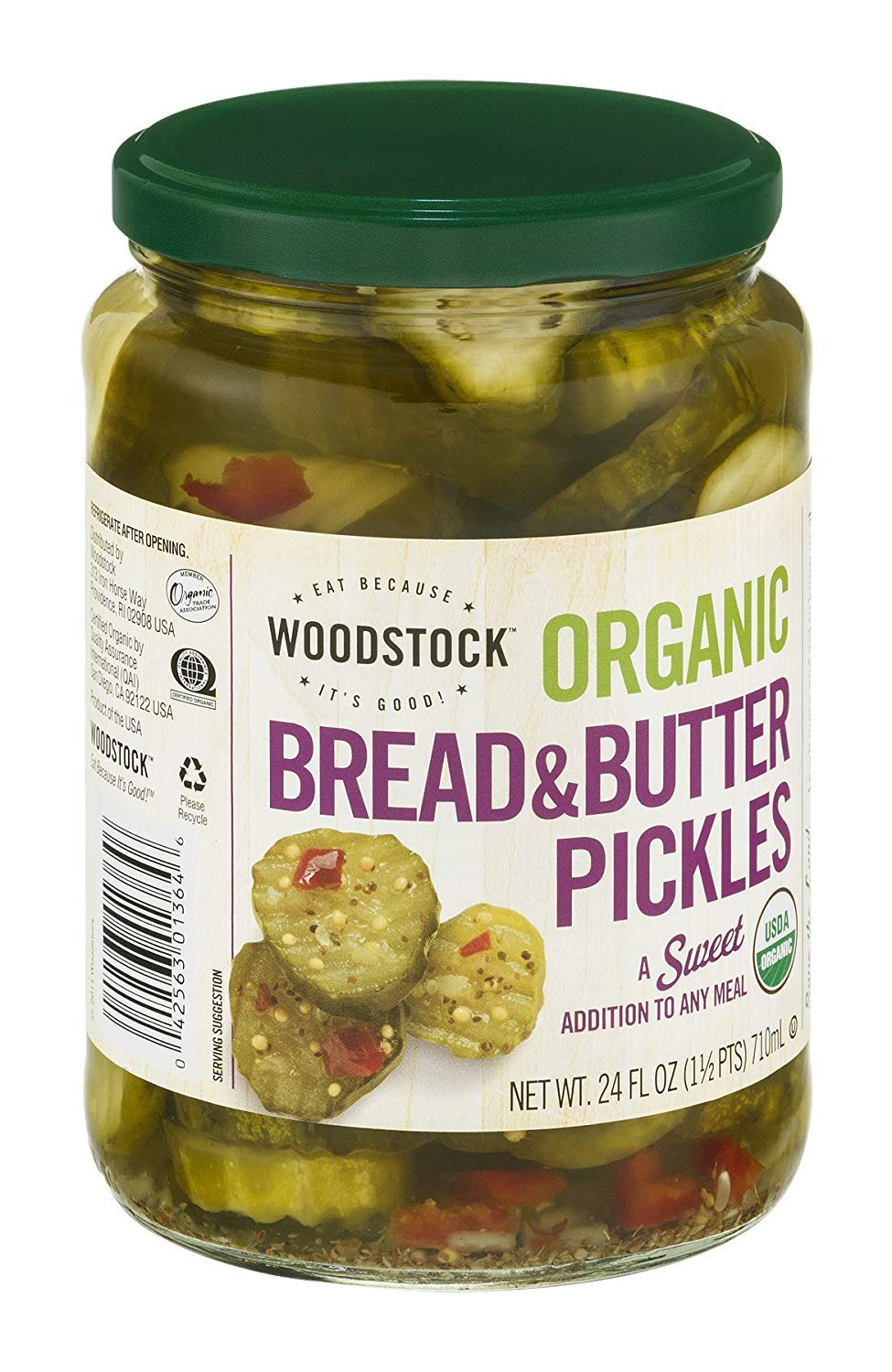Woodstock Pickles Swt Brd & Btr Org Grocery & Gourmet Food