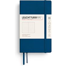 LEUCHTTURM1917 - Notebook Hardcover Pocket A6-187 Numbered Pages for Writing and Journaling Indigo, Dotted