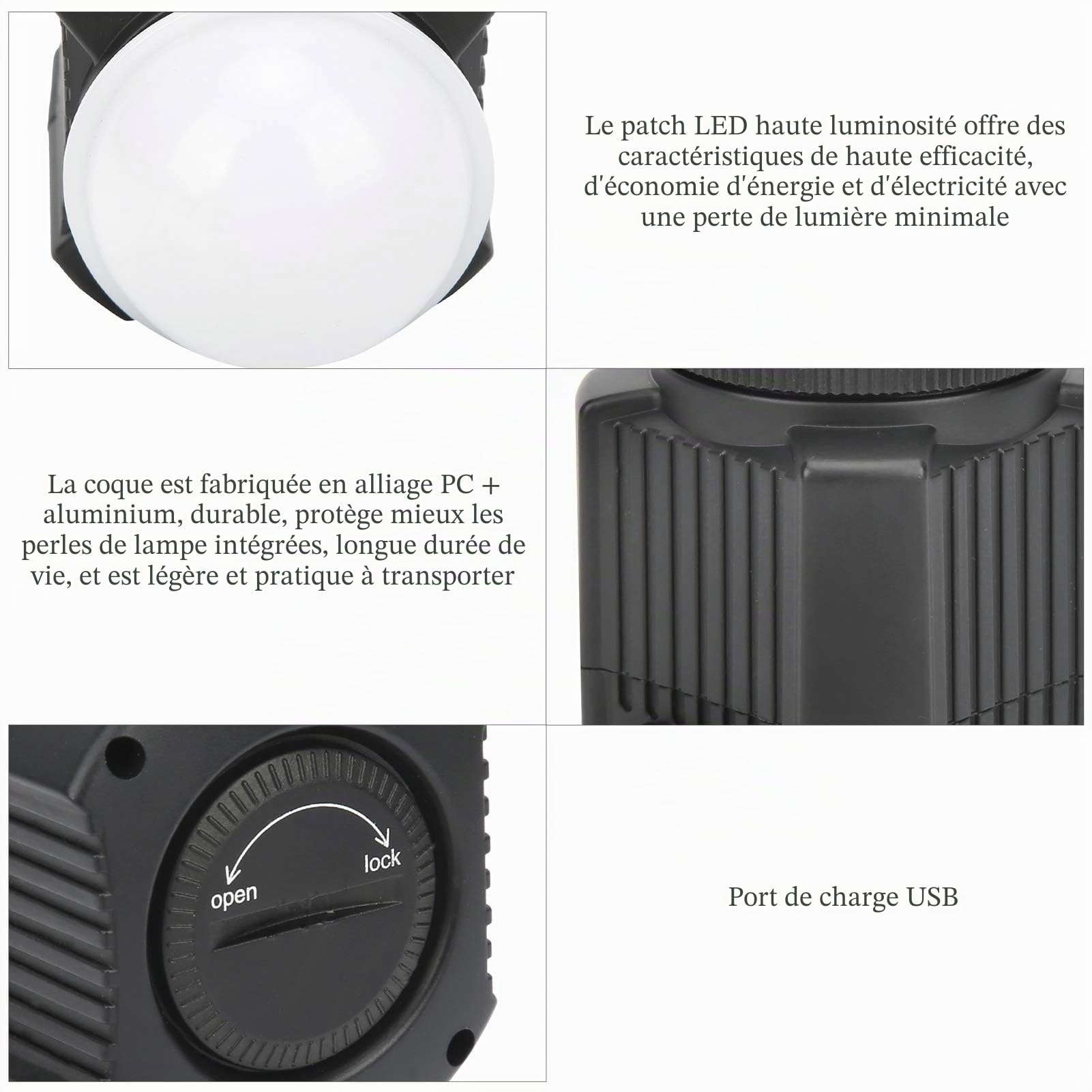VBESTLIFE Lumière Vidéo sous-Marine, Lumière de Remplissage de Photographie de Plongée étanche 60M, Lumière Vidéo LED 7500K, pour Appareil Photo Reflex Numérique, Photographie sous-Marine