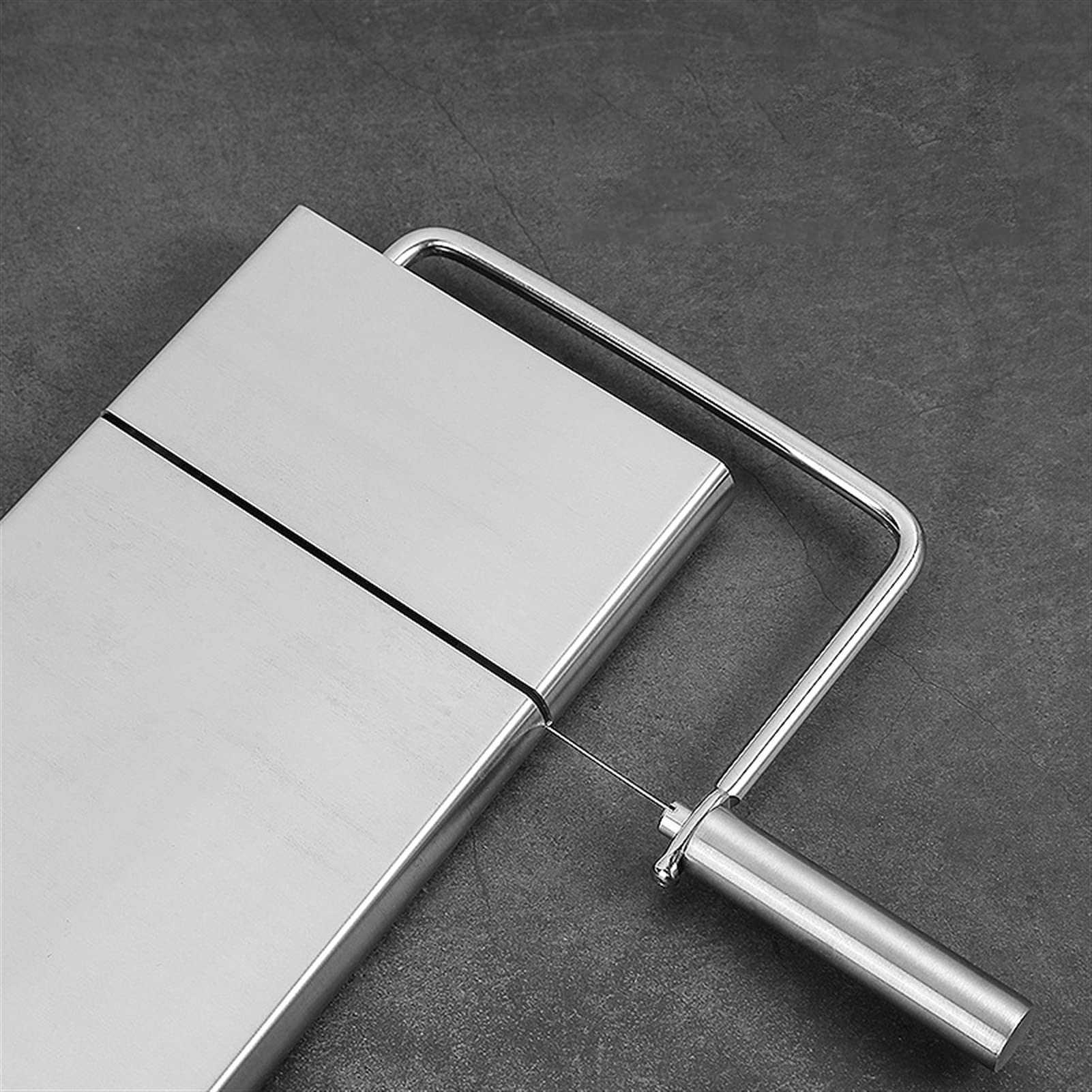 caihuashopping Käseschneider Käseschneider Edelstahl Single-Line Käse Slicer Wiederverwendbare Handarbeit Käse Ham Slicer Küche Schneidwerkzeug Käsehobel