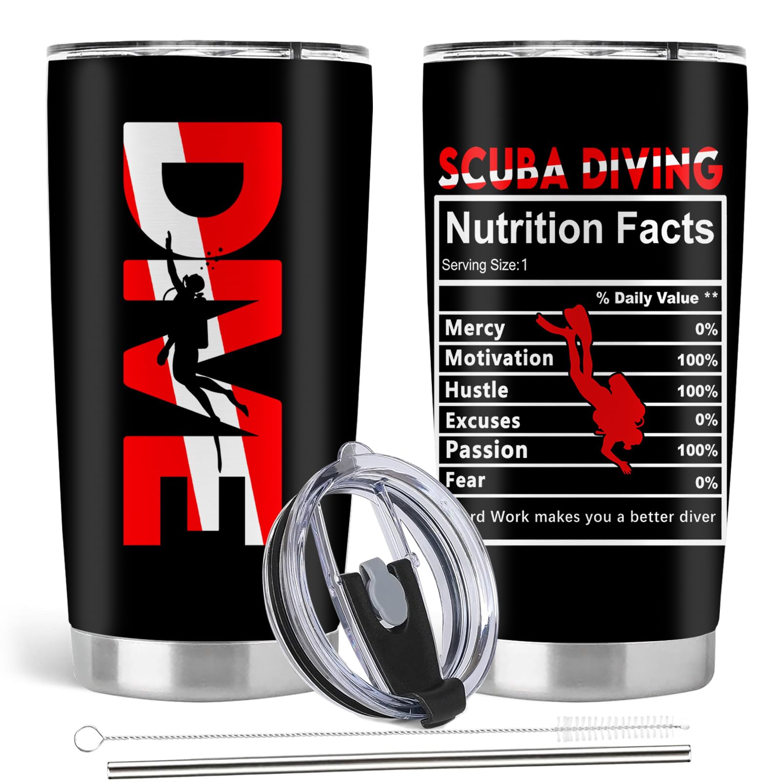 Scuba Diving Gifts, Scuba Diver Gifts, Insulated Tumbler 20oz