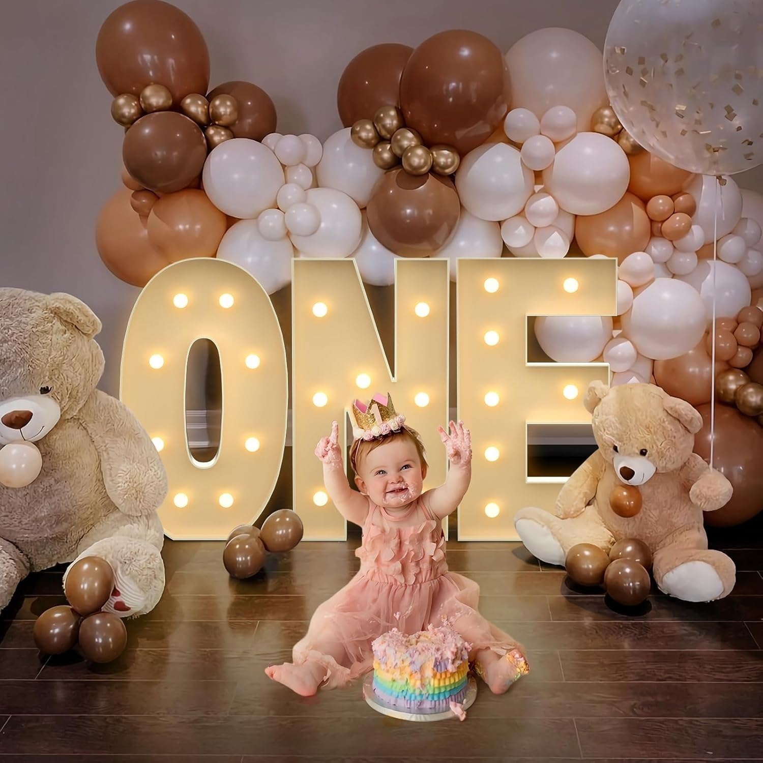 Duża mozaikowa ramka balonowa, neonowe panele LED, odpowiednie na balony, przyjęcia urodzinowe, rocznice ślubu, dekoracje weselne