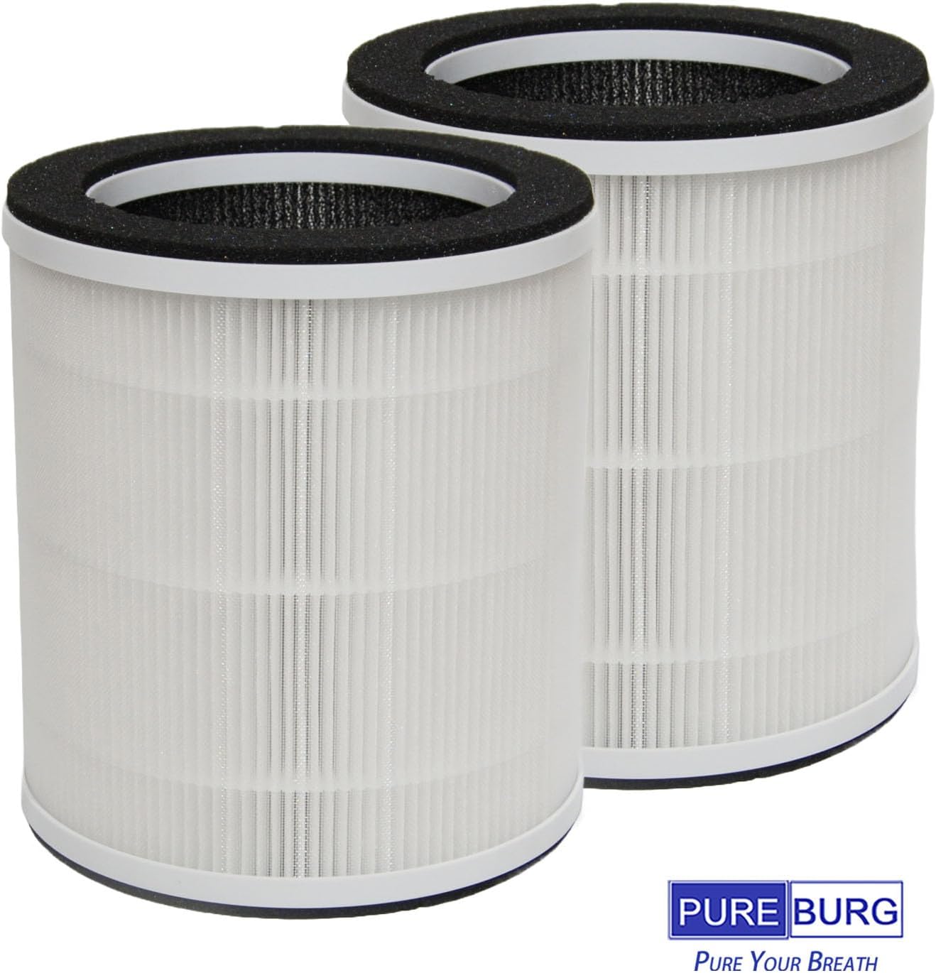 PUREBURG Replacement Filter Compatible with Dayette AP201 Air Purifier, 2-Pack H13 HEPA Activated Carbon 3-Stage Filtration Air Clean Dust VOCs Odor - Image 5