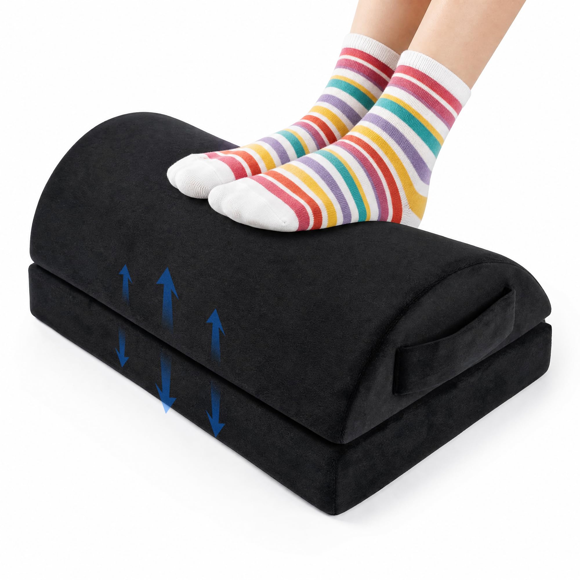 Uervoton Ergonomic Foot Rest Cushion Foot Stool Under Desk Footrest Office