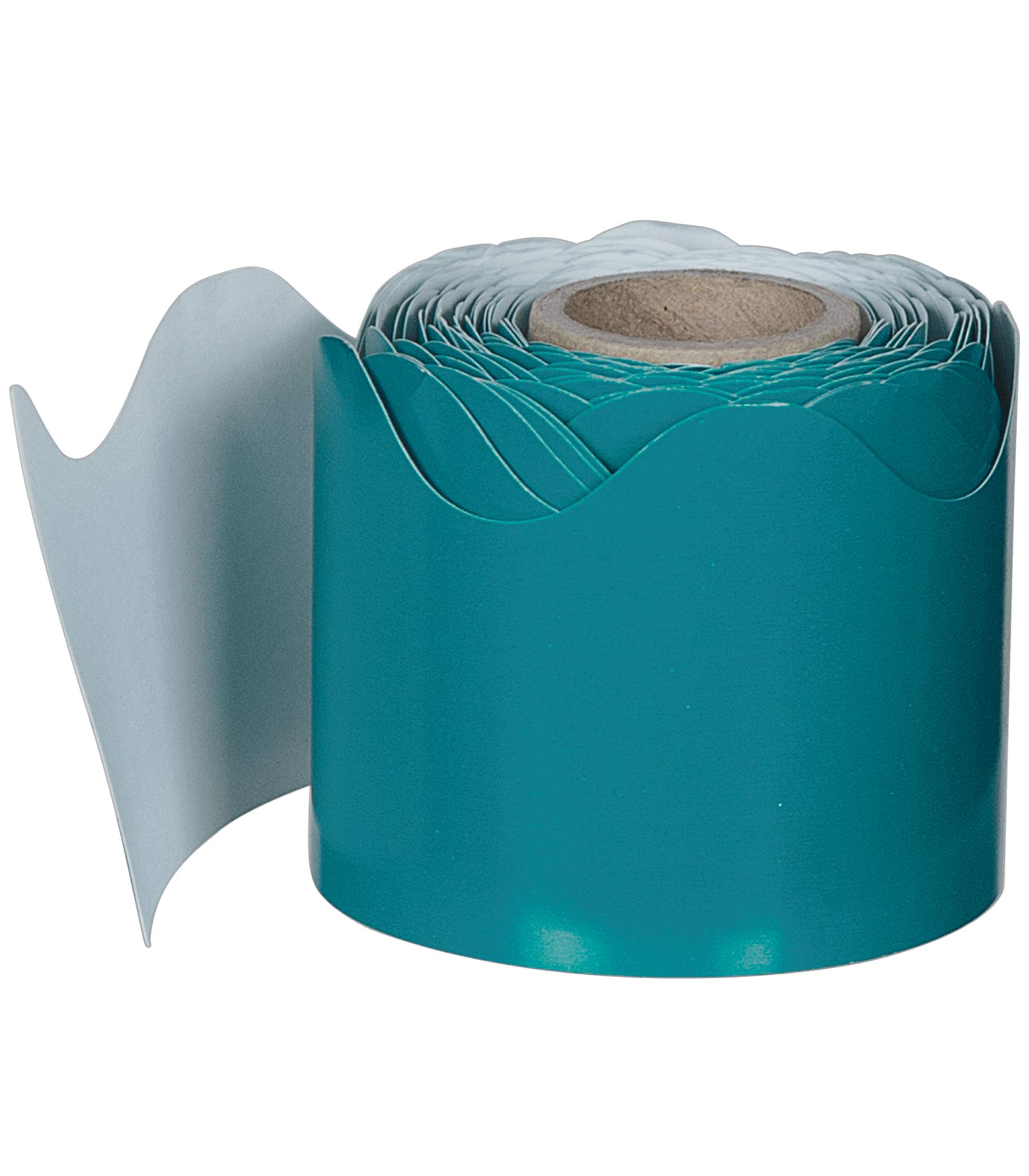 Buy Carson Dellosa Scalloped Bulletin Board Border—Teal Rolled Border