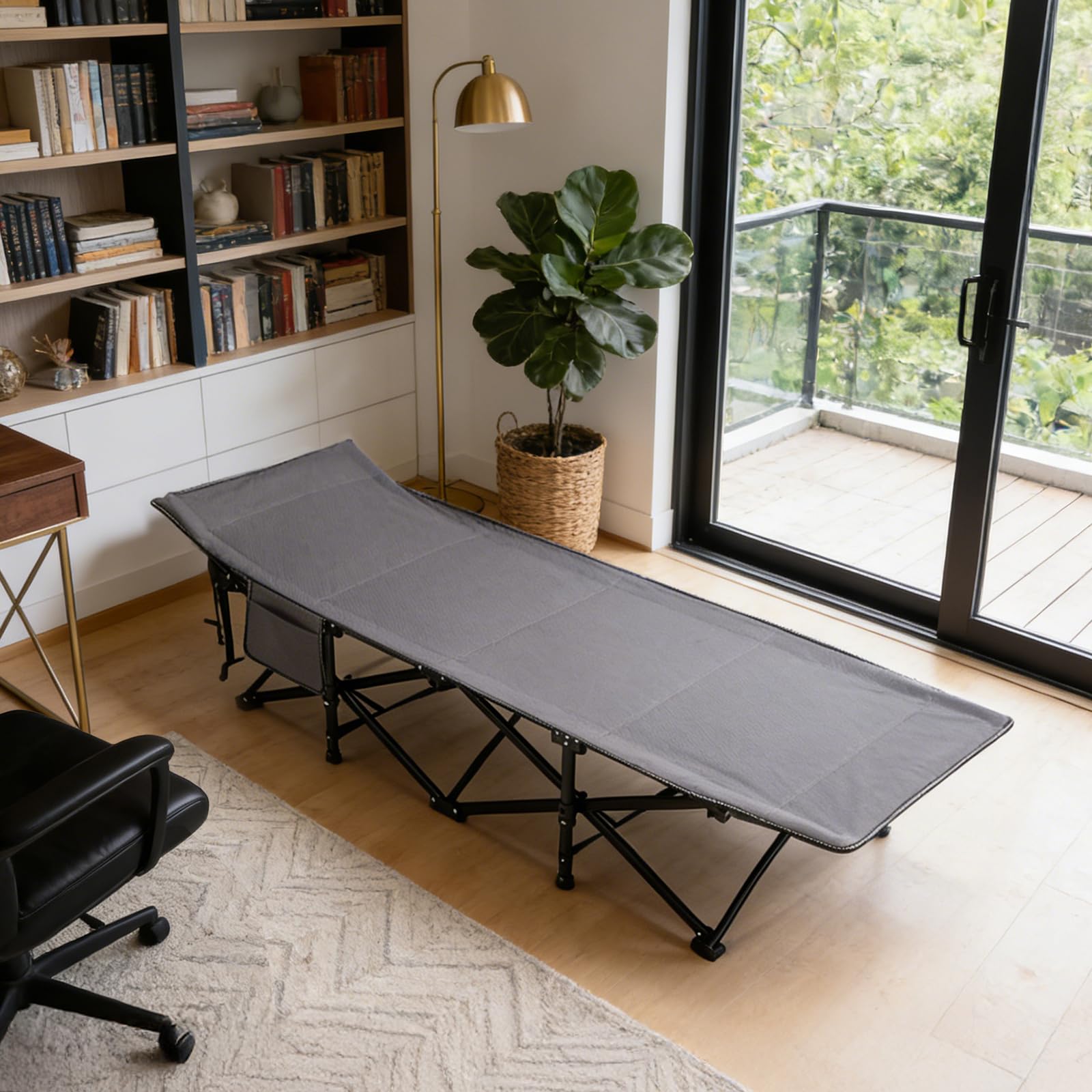 Sekey Letto da campeggio pieghevole XXL, 190 x 71 x 35 cm, extra largo, con tubi in acciaio rinforzato e tessuto Oxford di alta qualità, ideale come lettino da pesca e campeggio