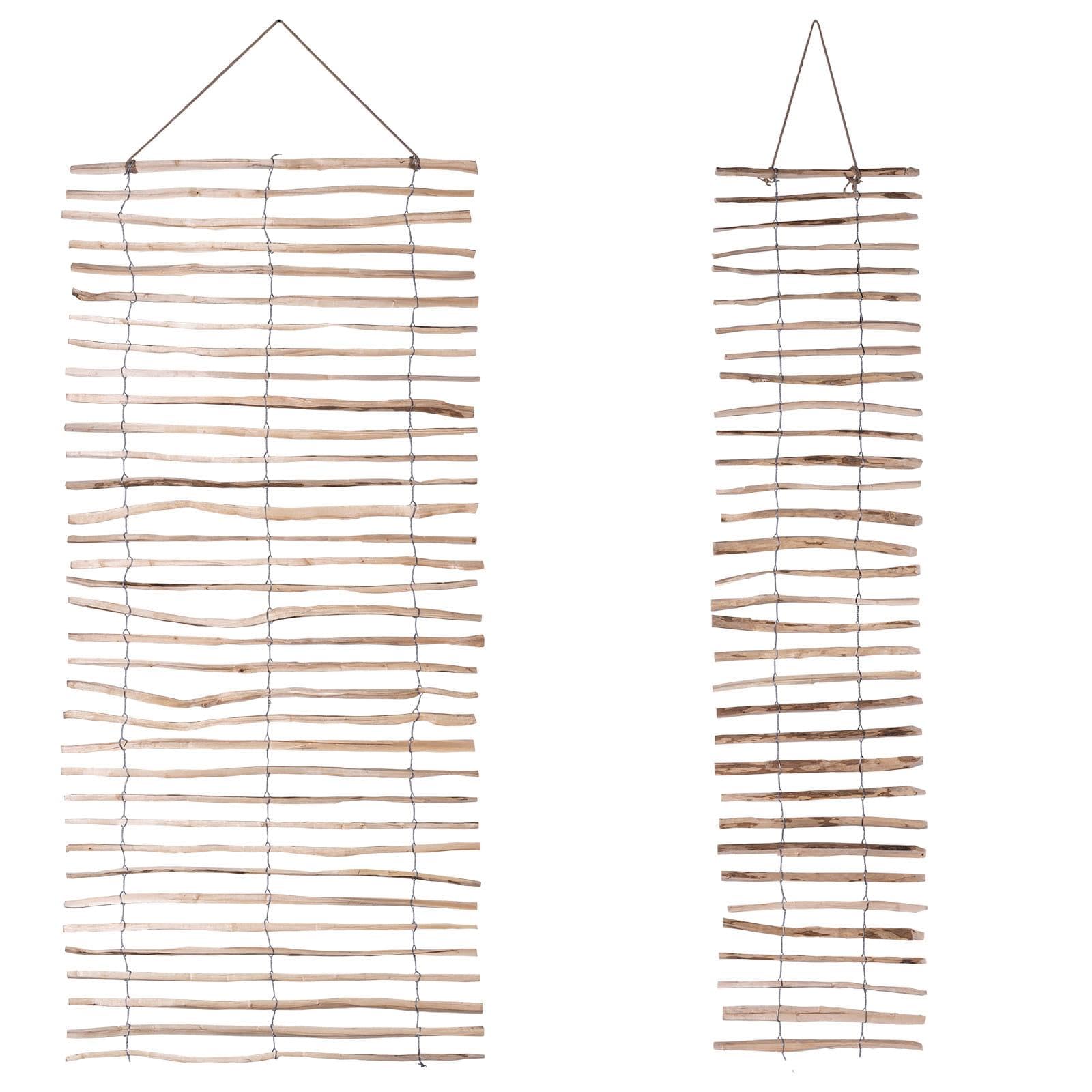 BooGardi Rankhilfe Haselnuss mit Draht · 2 Größen zur Wahl · 50x200 cm Abstand 3-5cm · Rankgitter Sichtschutz · Wandspalier ideal für Balkon, Garten und Terrasse · Kletterhilfe