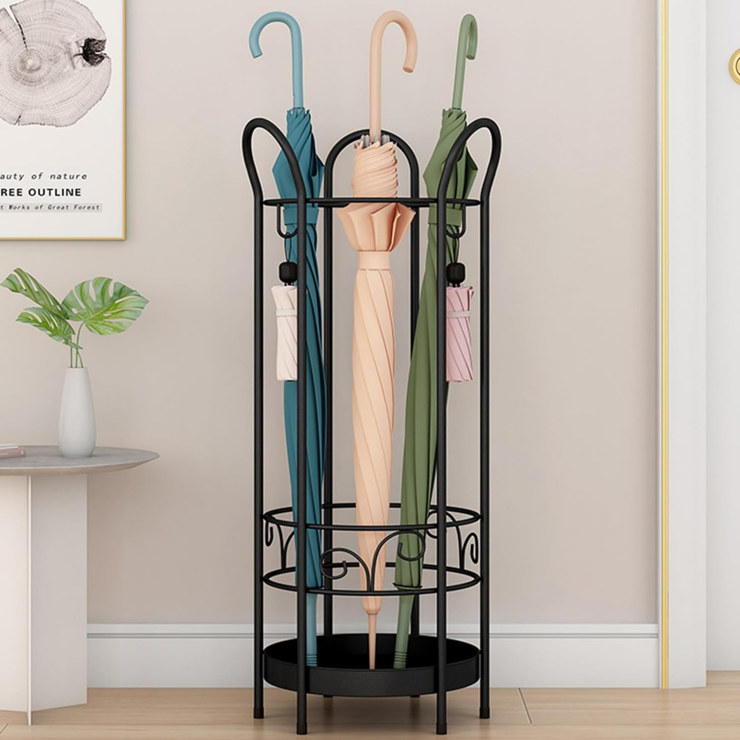 Gralara Regenschirmständer Aus Metall - Praktischer Halter Für Eingangsbereich & Büro