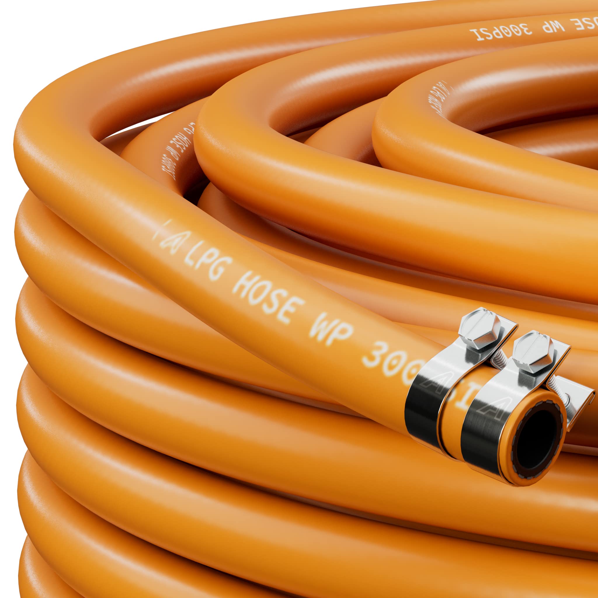 BSSTORE Gpl Tube De Gaz 2 M Deux Colliers De Serrage Pour Cuisinière Barbecue Brûleur