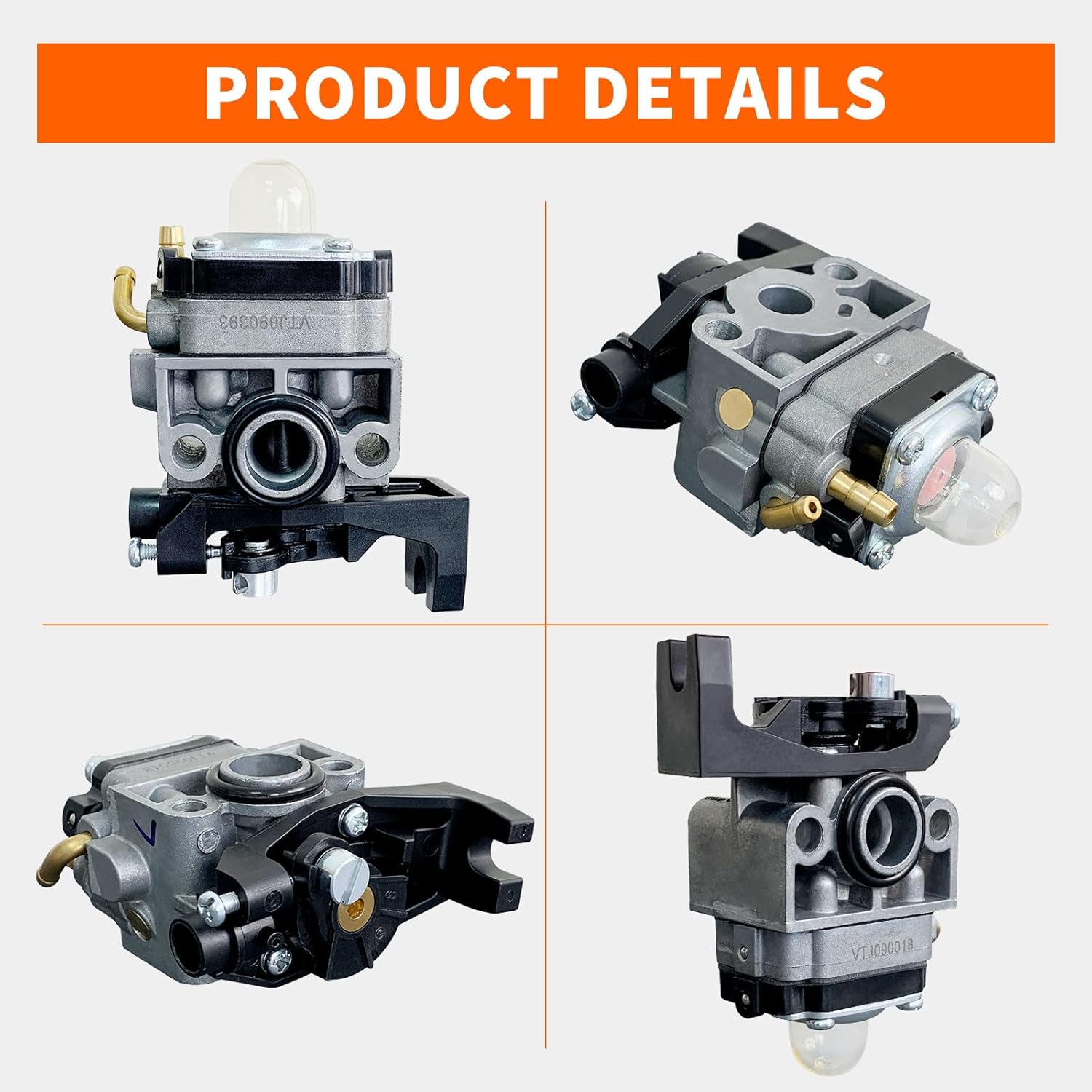 Ruixing OEM GX35 Carburetor for Honda GX25 GX25N GX25NT HHT35 HHT35S String Trimmer FG110 FG110K1 HHT25S 4 Cycle Engine Replaces 16100-Z0Z-815 16100-Z0H-825 for Mantis Tiller Parts