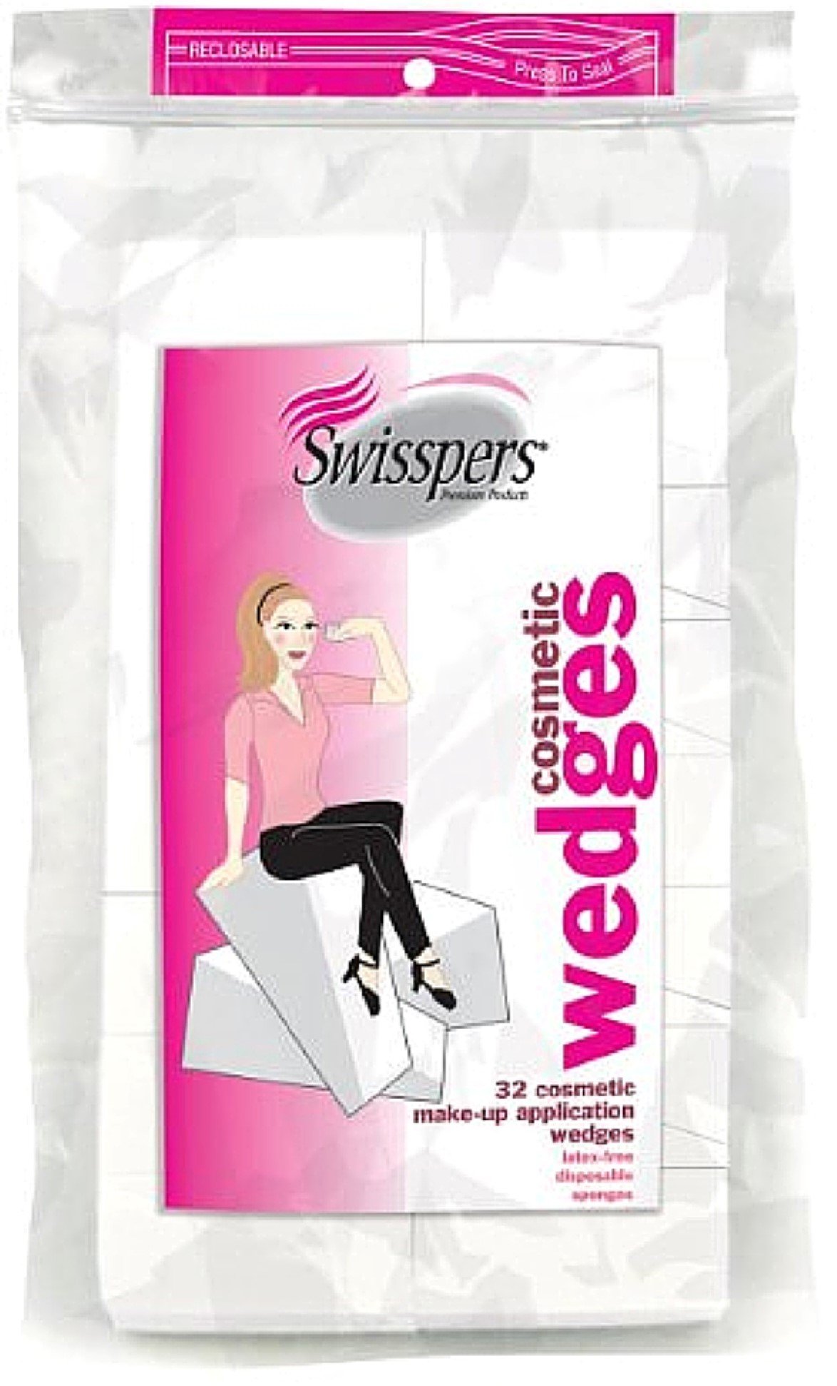 SwisspersCosmetic Application Wedges 32 ea (Pack of 5)