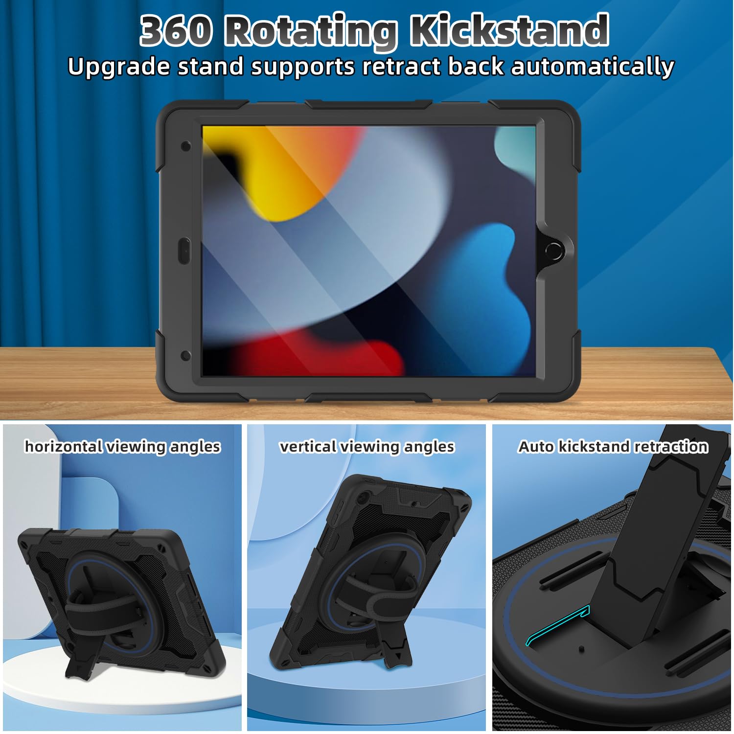 Étui étanche IP68 Pour IPad 10.2" 7e/8e/9e Génération - Protection Antichoc, écran Intégré, Porte-crayon - Compatible A2197, A2200
